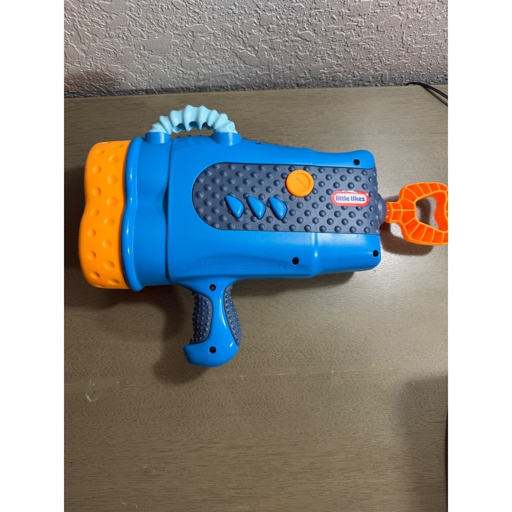 Little Tikes Mighty Blasters Dual Blast Toy Launcher Blue Orange Plastic Blaster